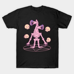 Kawaii Pastel Goth Creepy Siren Head Ritual Summon T-Shirt